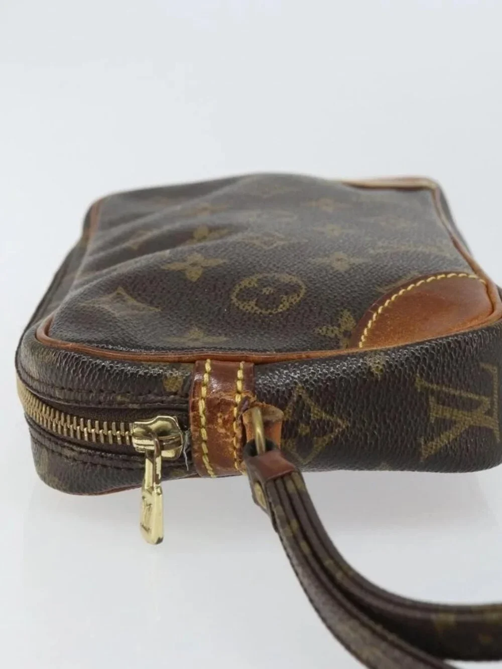 LOUIS VUITTON Monogram Marly Dragonne PM Clutch Bag M51827 LV Auth 166581